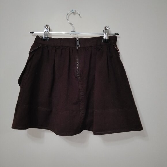 Burberry girls burgundy skirt with pockets size 6 - Picture 2 of 5